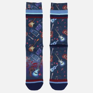 SOCK VARIOUS GUITARS NAVY - Image 3