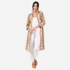 CHEMISE LO ELLIPSE PECHE – Image 1