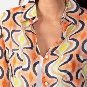 CHEMISE LO ELLIPSE PECHE – Image 3