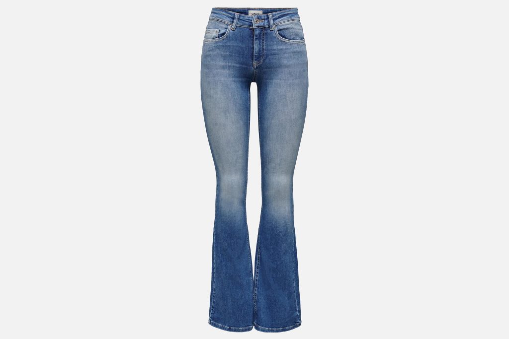 BLUSH FLARED MED BLU DENIM L32