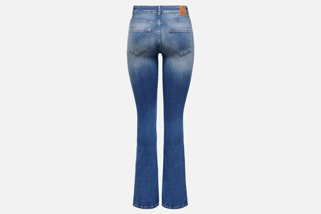 BLUSH FLARED MED BLU DENIM L32