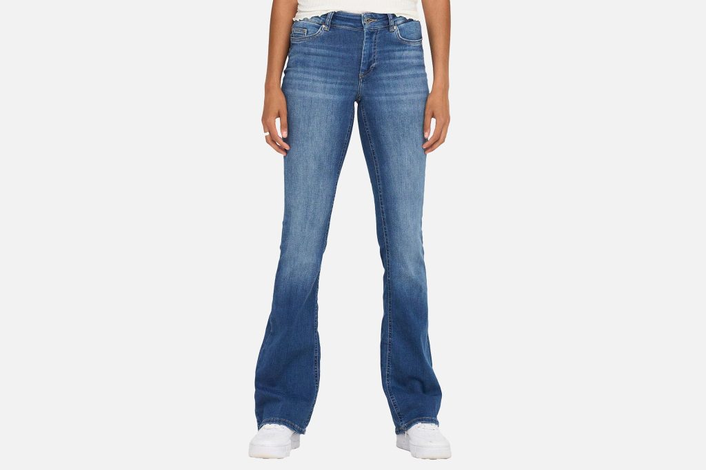 BLUSH FLARED MED BLU DENIM L32