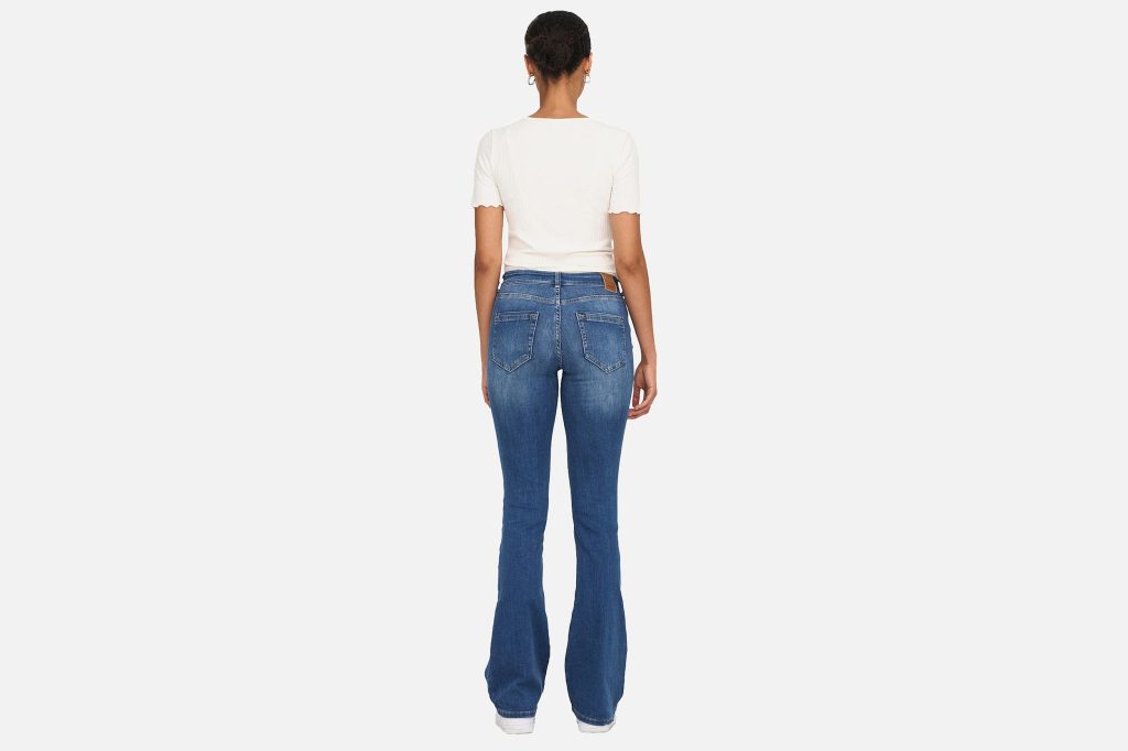 BLUSH FLARED MED BLU DENIM L32