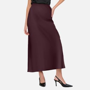 CHIGO ANKLE SKIRT WINE - Image 3