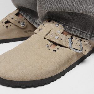 BOSTON RIVET SUEDE TAUPE - Image 7