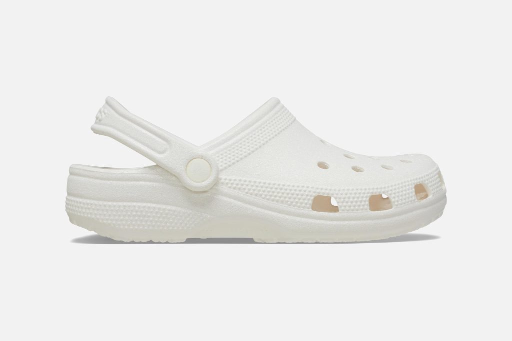 CLASSIC GLITTER CLOG WHITE