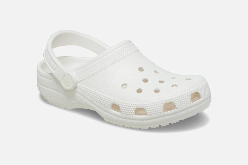 CLASSIC GLITTER CLOG WHITE