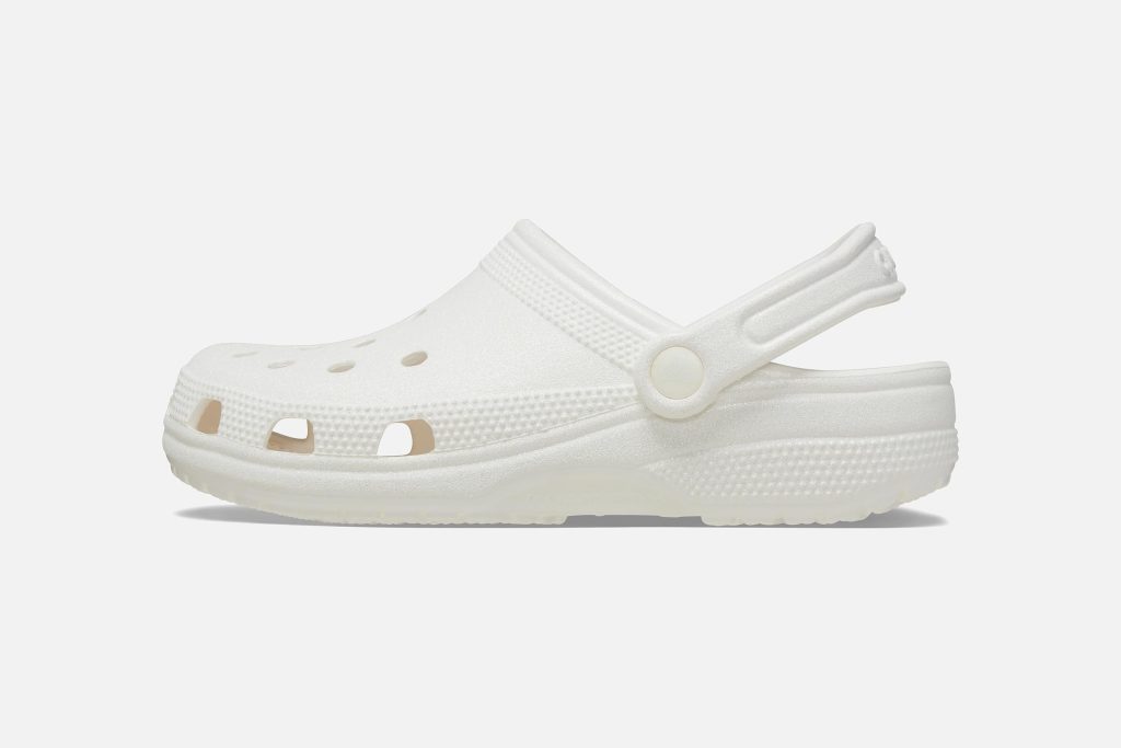 CLASSIC GLITTER CLOG WHITE