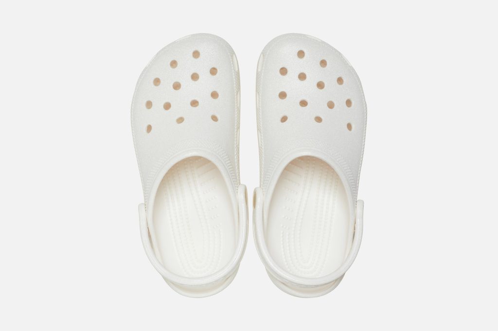 CLASSIC GLITTER CLOG WHITE