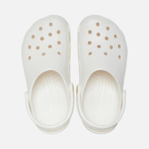 CLASSIC GLITTER CLOG WHITE – Image 6