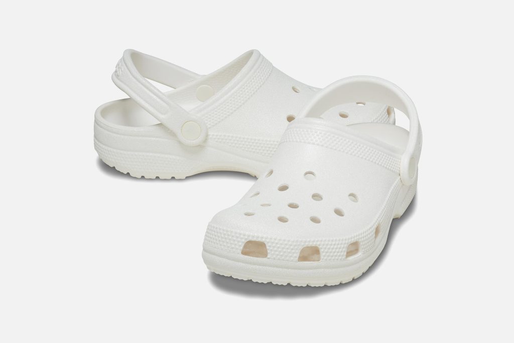 CLASSIC GLITTER CLOG WHITE