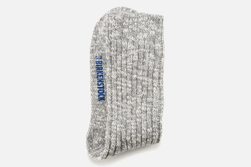 SOCKS COTTON SLUB W GRAY WHITE