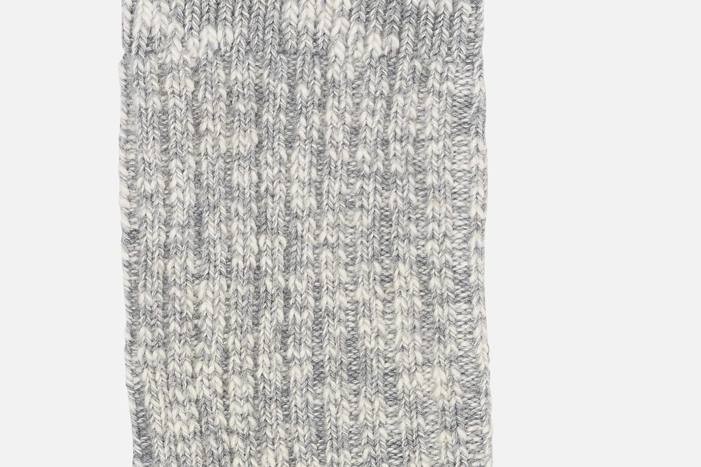 SOCKS COTTON SLUB W GRAY WHITE