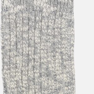 SOCKS COTTON SLUB W GRAY WHITE - Image 3