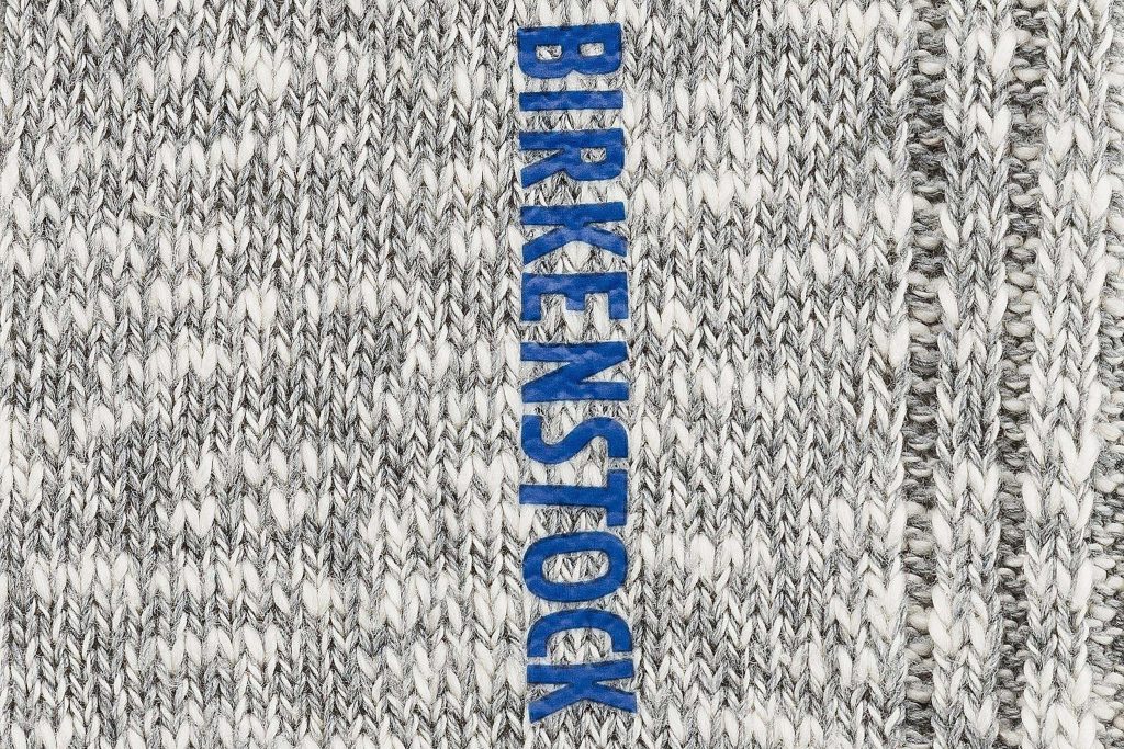 SOCKS COTTON SLUB W GRAY WHITE