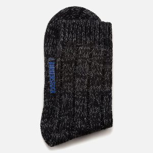 SOCKS COTTON TWIST W BLACK – Image 2