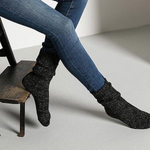 SOCKS COTTON TWIST W BLACK – Image 5