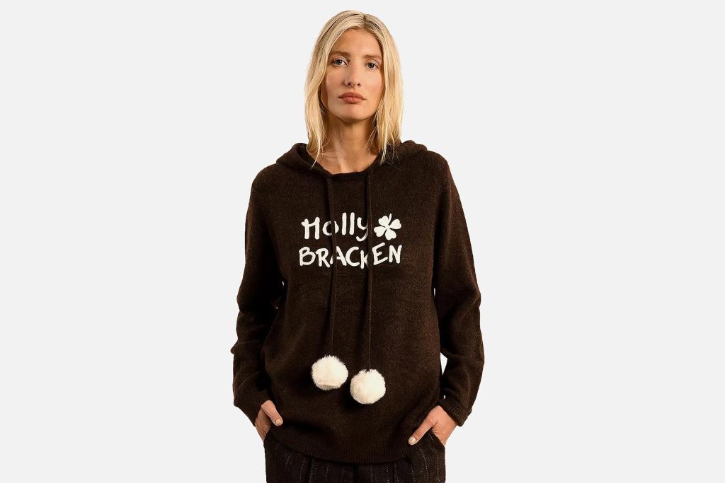 SWEAT POMPONS CHOCOLAT