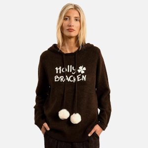 SWEAT POMPONS CHOCOLAT – Image 1
