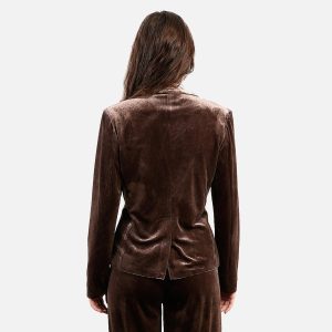 BLAZER VELOURS MARRON - Image 2