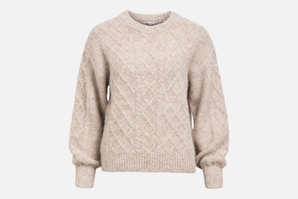SAGGIA PULL KNIT HUMUS MELANGE
