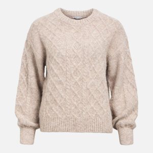 SAGGIA PULL KNIT HUMUS MELANGE - Image 1