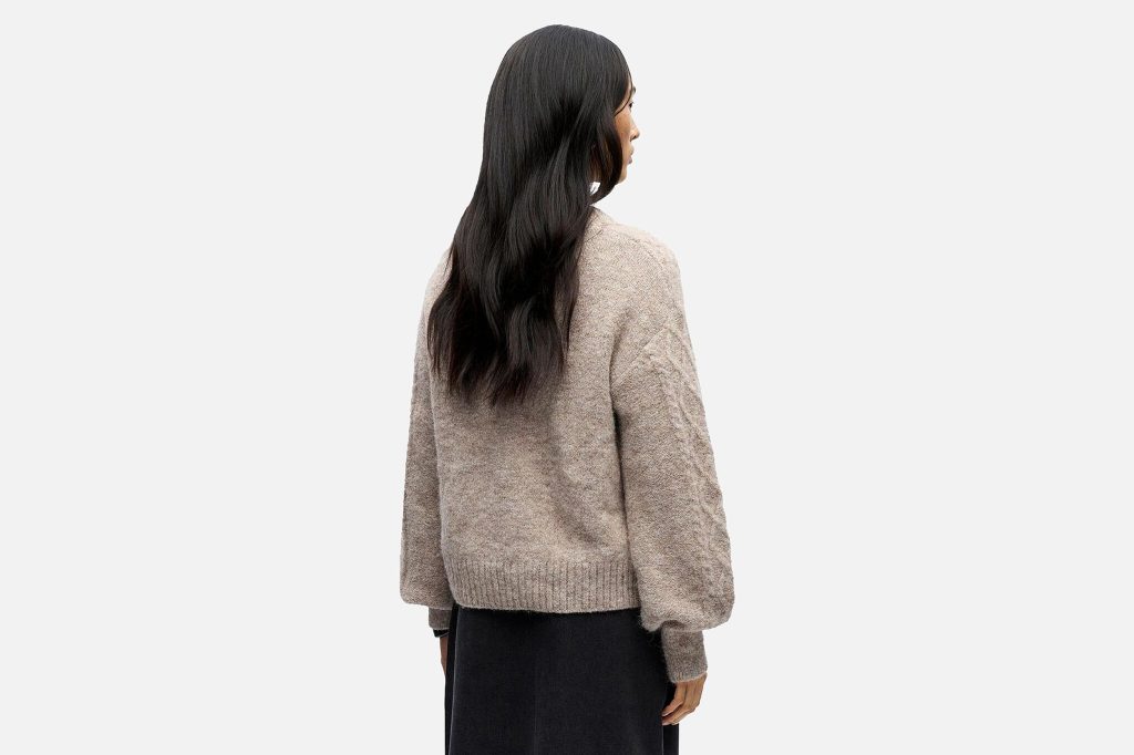 SAGGIA PULL KNIT HUMUS MELANGE