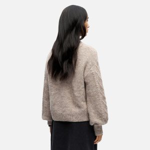 SAGGIA PULL KNIT HUMUS MELANGE - Image 3