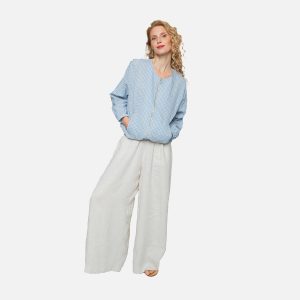BLOUSON ECHECK BLUE SAND - Image 1