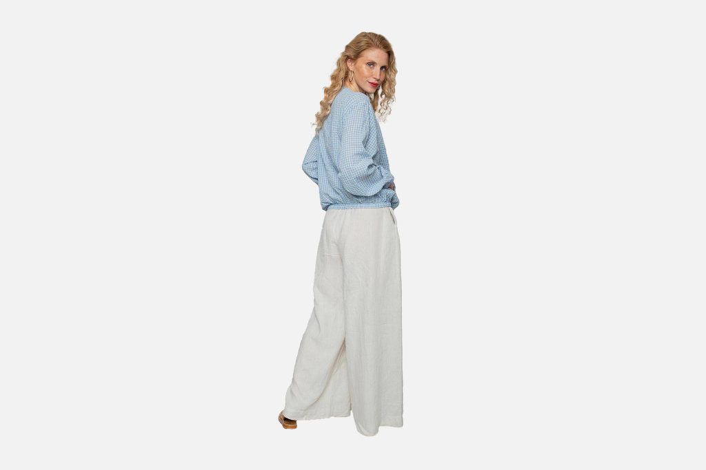 BLOUSON ECHECK BLUE SAND