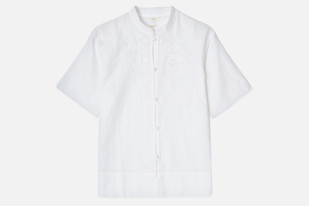 CHEMISE BRODERIE SHIBU BLANC