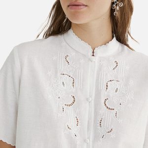 CHEMISE BRODERIE SHIBU BLANC – Image 2