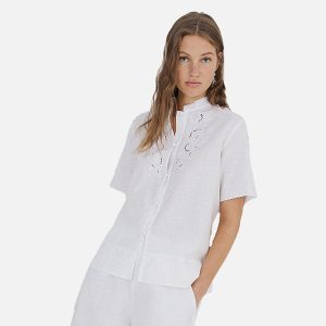 CHEMISE BRODERIE SHIBU BLANC – Image 3