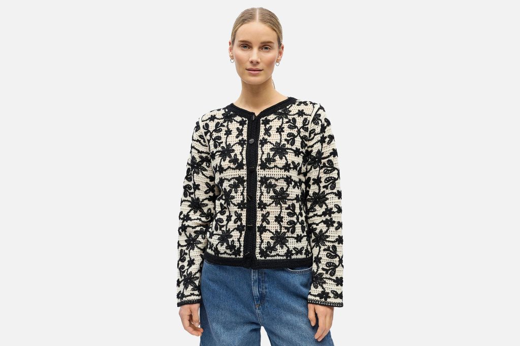 CARLI CARDIGAN BIRCH BLACK