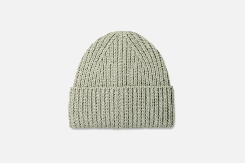 CHUNKY RIB BEANIE GREY MIST