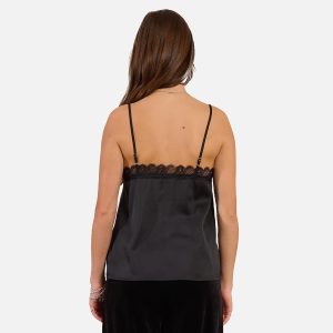 CARACO SATON DENTELLE NOIR – Image 2