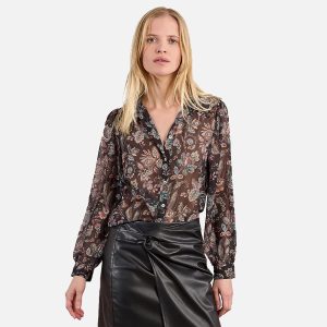 CHEMISIER NOIR AMALIA – Image 1