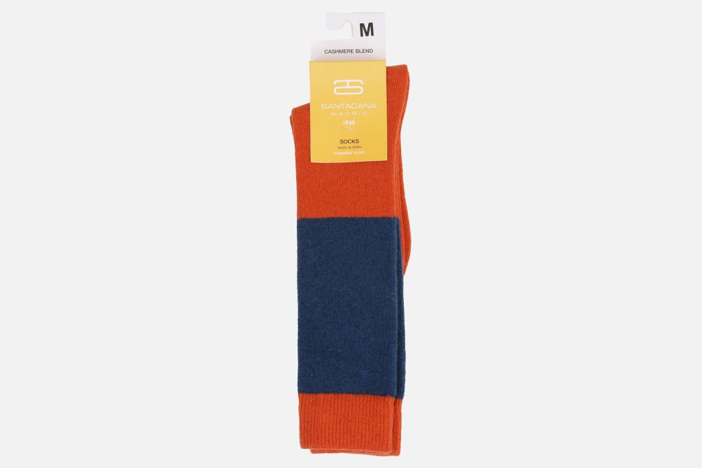 SEVILLA SOCKS TERRACOTTA BLUE