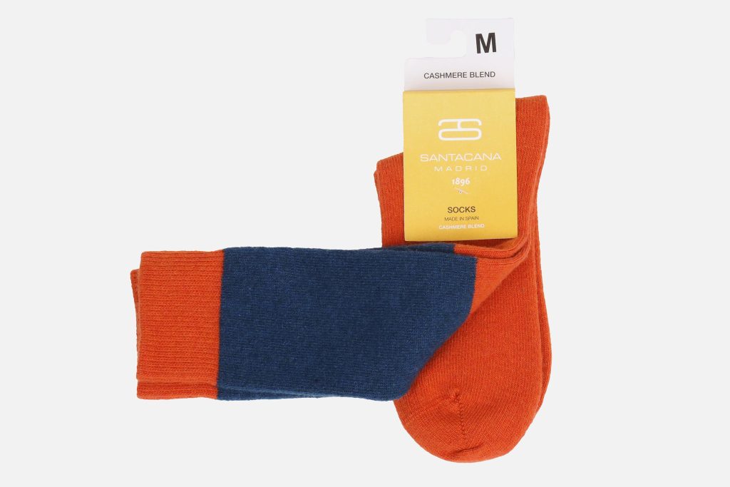 SEVILLA SOCKS TERRACOTTA BLUE