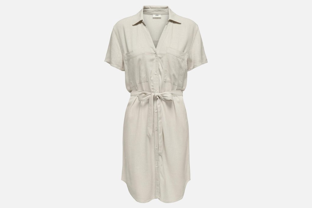 CAYA SHIRT DRESS MOONBEAM