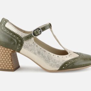 CLARISSE T STRAP VERT SHINY – Image 1