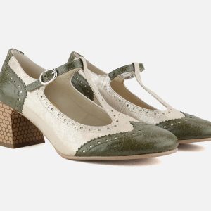 CLARISSE T STRAP VERT SHINY – Image 7