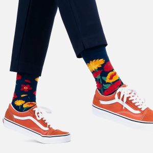 SOCKS FLOWER POWER NAVY - Image 2