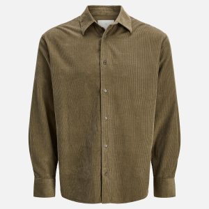 CASCOT CORDUROY SHIRT GREY - Image 1
