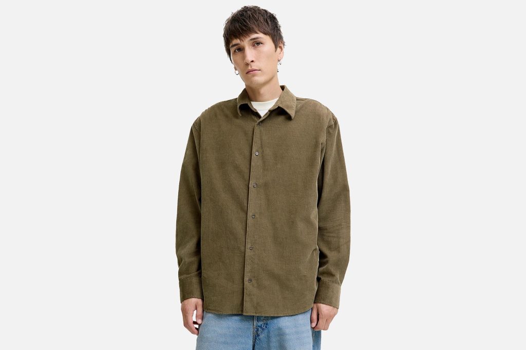 CASCOT CORDUROY SHIRT GREY