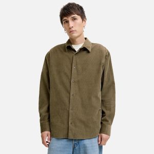 CASCOT CORDUROY SHIRT GREY - Image 2