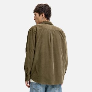 CASCOT CORDUROY SHIRT GREY - Image 3