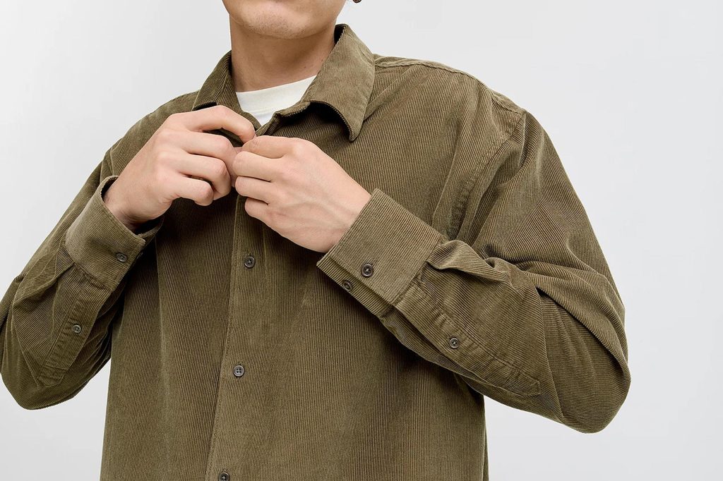 CASCOT CORDUROY SHIRT GREY