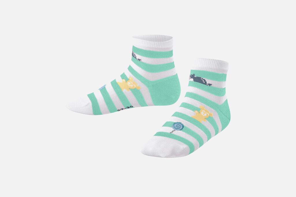 STRIPED JELLIES GREEN WHITE