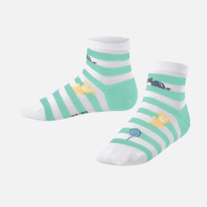 STRIPED JELLIES GREEN WHITE – Image 1